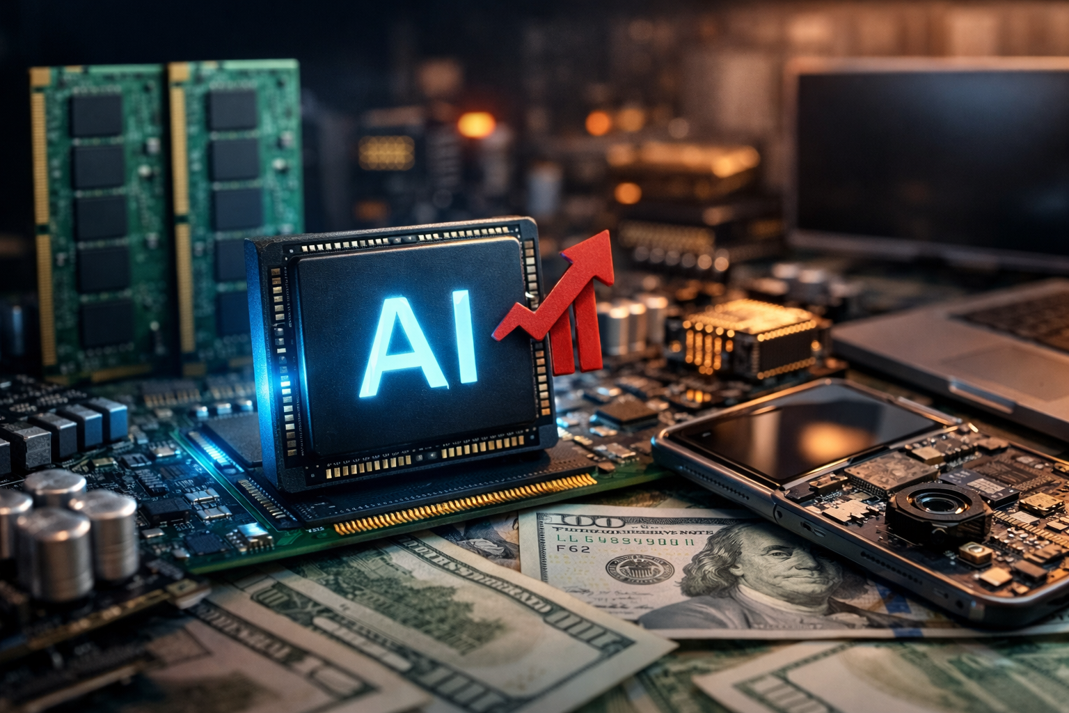 Memory chip shortages ripple through electronics as Samsung flags pricing pressure