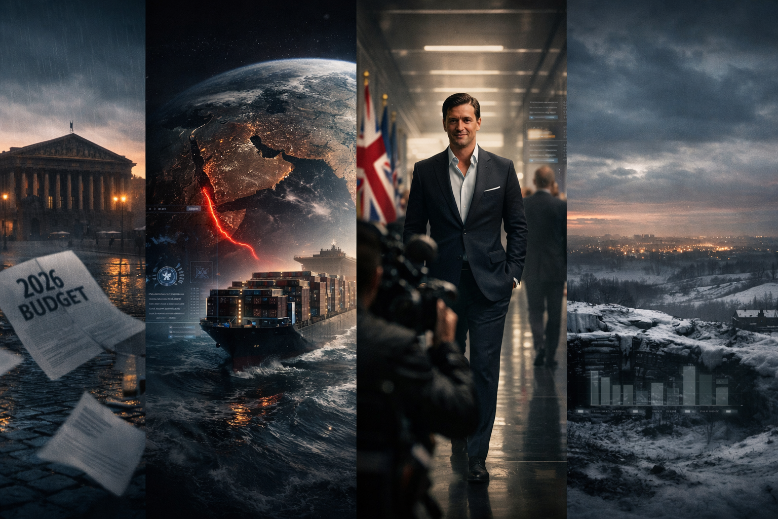 Europe fault lines widen as France’s budget stalls, Suez shipping stays risky, Skydance courts UK support, Ukraine rejects Donetsk exit.