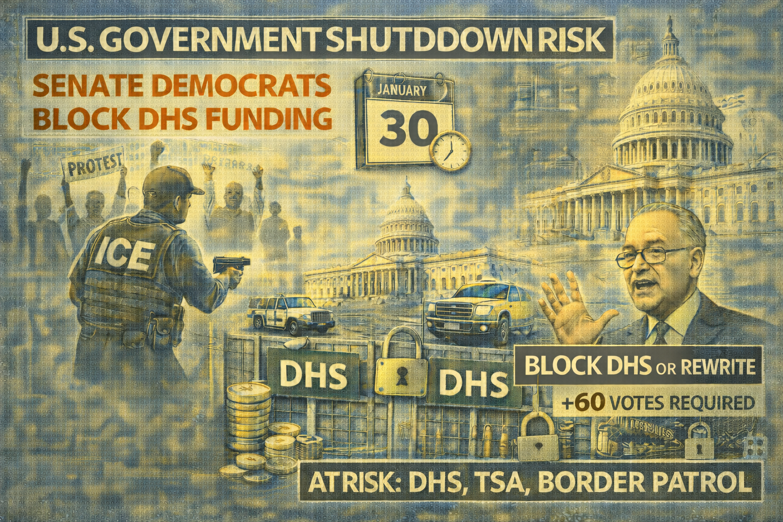 A Minneapolis shooting has triggered a DHS funding standoff, raising the risk of a partial US shutdown.